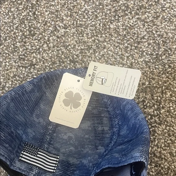 Black Clover Blue Camo Golf Cap Fitted XL New With Tags - Picture 5 of 6